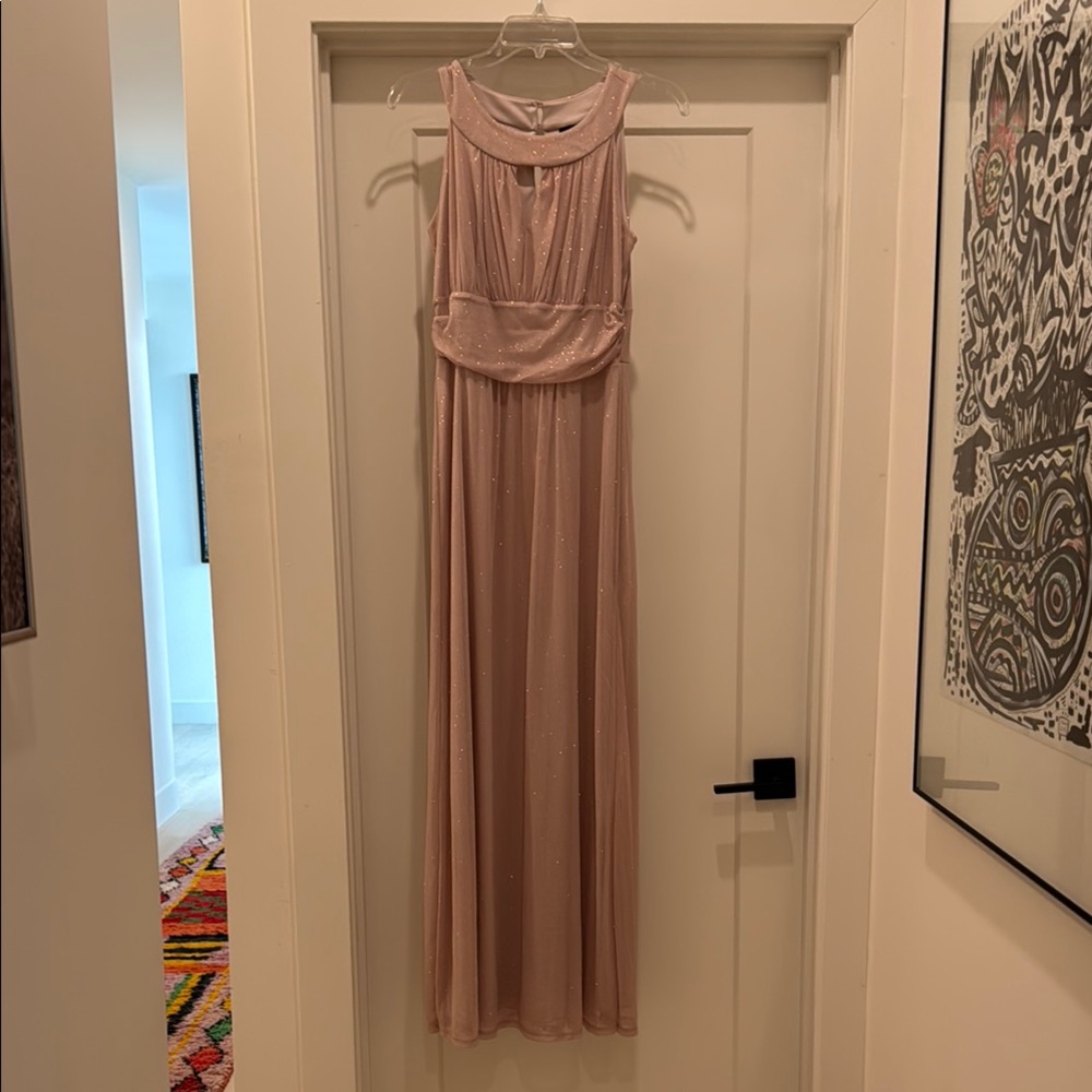 Elegant Pink Sleeveless Dress